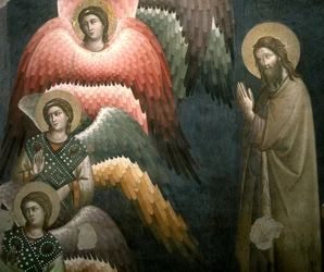Anges, détail du Jugement dernier, seconde moitié du XIIIe siècle, fresque de Pietro Cavallini
